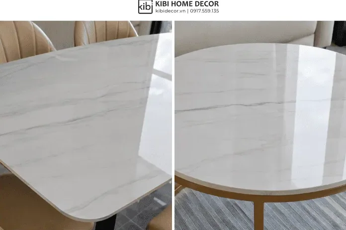 BÀN ĂN MẶT ĐÁ CERAMIC CÓ THỰC SỰ ĐÁNG MUA?