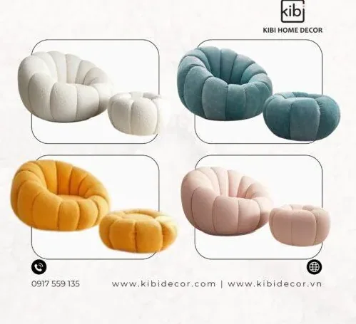 Ghế Thư Giãn Trái Bí – 1 Điểm nhấn độc đáo cho không gian sống hiện đại