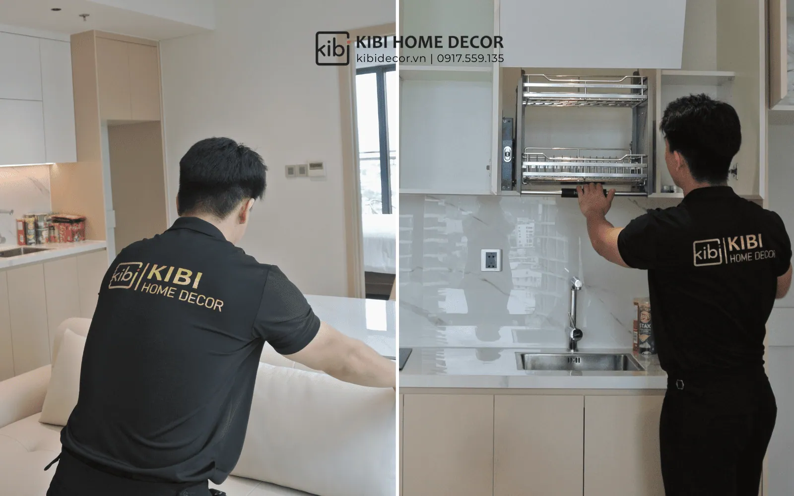 Đội ngũ KiBi Home Decor kiểm soát chặt chẽ từng hạng mục