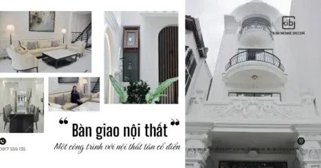 Nội thất tân cổ điển cho nhà anh Phước tại Huế – Khi KiBi gửi tâm huyết vào 1 tổ ấm